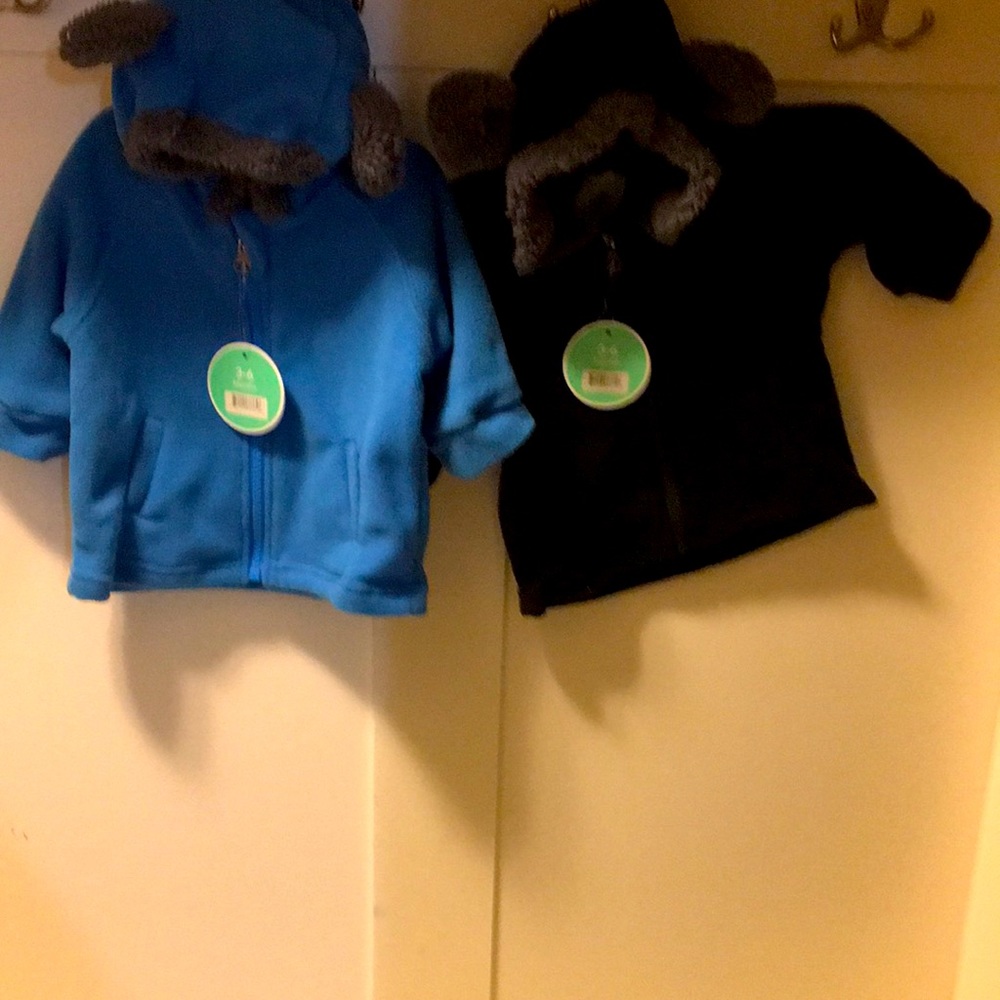 Kids/infant 3-6mth cuddle club jacket w/hoodie ear